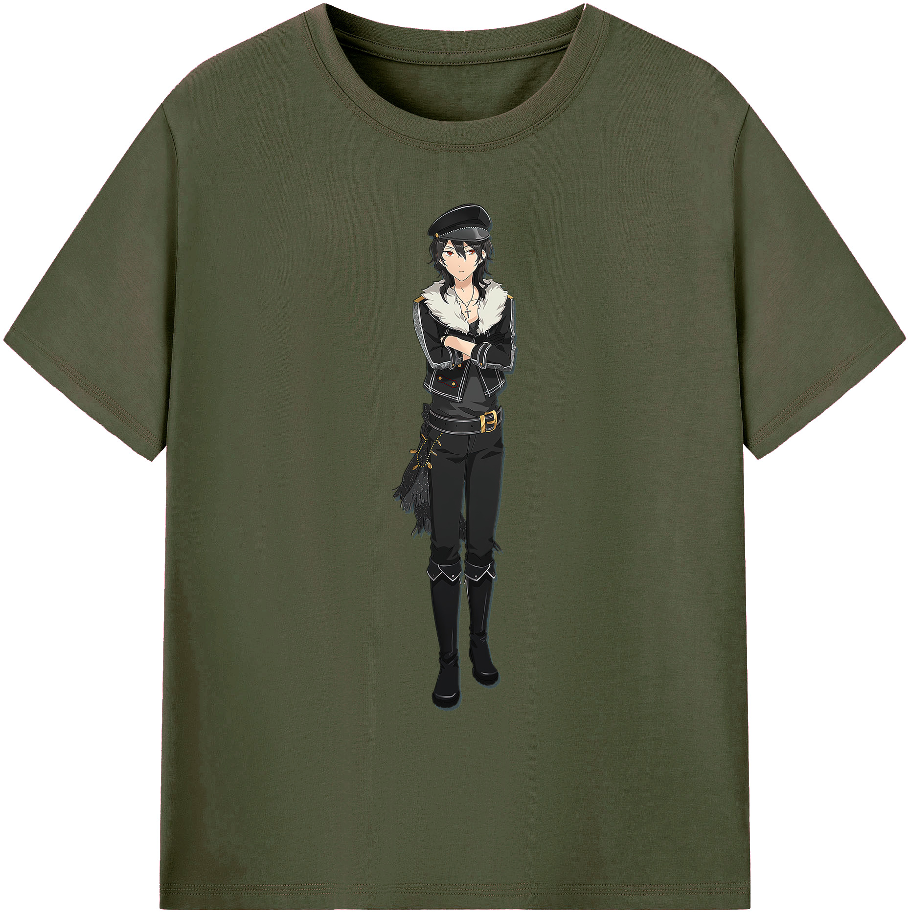 （画像用） あんさんぶるスターズ! Ensemble Stars 綿100％ メンズ半袖Tシャツ｜肌触りやわらか＆通気性